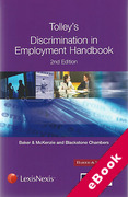 Cover of Tolley's Discrimination in Employment Handbook (eBook)
