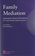 Cover of Family Mediation: Appropriate Dispute Resolution in a New Family Justice System