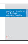 Cover of Journal of International Tax, Trust and Corporate Planning