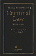 Cover of Manning, Mewett & Sankoff on Criminal Law