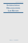 Cover of International Organizations Law Review: Print Only
