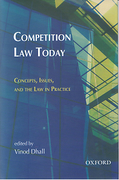 Cover of Competition Law Today: Concepts, Issues and the Law in Practice