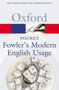 Cover of Pocket Fowler's Modern English Usage