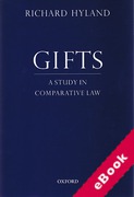 Cover of Gifts: A Study in Comparative Law (eBook)