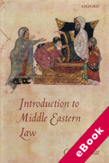 Cover of Introduction to Middle Eastern Law (eBook)