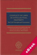Cover of Conflict of Laws in Intellectual Property: The CLIP Principles and Commentary (eBook)