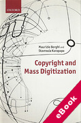 Cover of Mass Digitization and Copyright (eBook)