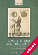 Cover of Constitutions and the Classics: Patterns of Constitutional Thought from Fortescue to Bentham (eBook)