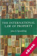 Cover of The International Law of Property (eBook)
