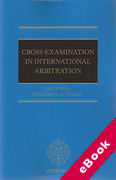 Cover of Cross Examination in International Arbitration (eBook)