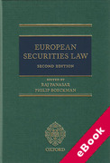 Cover of European Securities Law (eBook)