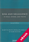 Cover of Risk and Negligence in Wills, Estates and Trusts (eBook)