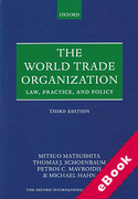 Cover of World Trade Organization: Law, Practice and Policy (eBook)
