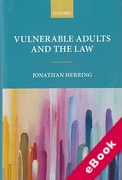 Cover of Vulnerable Adults and the Law (eBook)