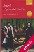 Cover of Satow's Diplomatic Practice (eBook)