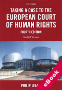 Cover of Taking a Case to the European Court of Human Rights 4th ed: Student Version (eBook)