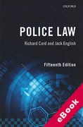 Cover of Police Law (eBook)