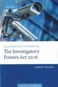 Cover of Blackstone's Guide to the Investigatory Powers Act 2016