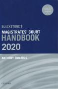 Cover of Blackstone's Magistrates' Court Handbook 2020