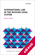 Cover of International Law in the Russian Legal System (eBook)