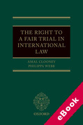 Cover of The Right to a Fair Trial in International Law (eBook)