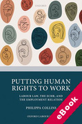 Cover of Putting Human Rights to Work: Labour Law, The ECHR, and The Employment Relation (eBook)