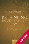 Cover of Rethinking Investment Law (eBook)
