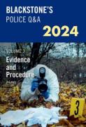 Cover of Blackstone's Police Q&#38;A 2024: Evidence and Procedure