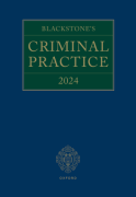 Cover of Blackstone's Criminal Practice 2024 (with Supplements 1, 2 &#38; 3)