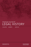 Cover of American Journal of Legal History: Print + Online