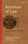 Cover of Iterations of Law: Legal Histories from India