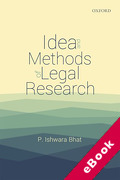 Cover of Idea and Methods of Legal Research (eBook)