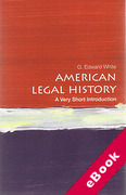 Cover of American Legal History: A Very Short Introduction (eBook)