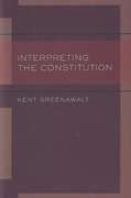 Cover of Interpreting the Constitution