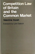 Cover of Competition Law of Britain and the Common Market