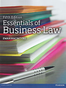 Cover of Essentials of Business Law