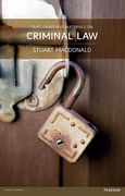 Cover of Text, Cases and Materials on Criminal Law