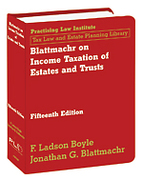 Cover of Blattmachr on Income Taxation of Estates and Trusts Looseleaf