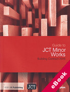 Cover of Guide to JCT Minor Works Building Contract 2016 (eBook)
