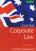 Cover of Australian Essential Corporate Law