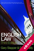 Cover of English Law (eBook)
