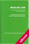 Cover of Muslim Law: An Historical Introduction to the Law of Inheritance (eBook)
