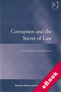 Cover of Corruption and the Secret of Law: A Legal Anthropological Perspective (eBook)