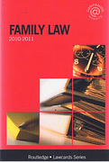 Cover of Routledge Lawcards: Family Law 2010 - 2011