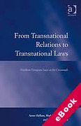 Cover of From Transnational Relations to Transnational Laws: Northern European Laws at the Crossroads (eBook)