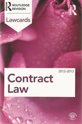 Cover of Routledge Lawcards: Contract Law 2012-2013