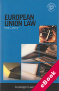 Cover of Routledge Lawcards: European Union Law 2011 - 2012 (eBook)