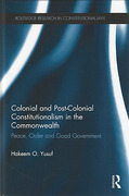 Cover of Colonial and Post-Colonial Constitutionalism in the Commonwealth: Peace, Order and Good Government
