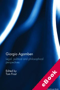 Cover of Giorgio Agamben: Legal, Political and Philosophical Perspectives (eBook)