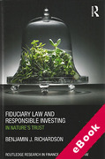 Cover of Fiduciary Law and Responsible Investing: In Nature's Trust (eBook)